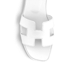 Hermes Oran Sandals Full White - Image 2
