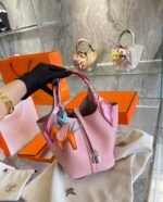 Hermes Picotin 18Cm Rose Sakura - Image 4