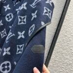 Louis Vuitton Classic Monogram Wool Blue Coats - Image 6