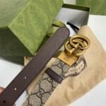 Gucci Gg Marmont Reversible Belt Brown Leather 659416 92Tic 8358 - Image 3