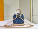 Louis Vuitton Alma Backpack Blue Denim 20Cm - Image 5