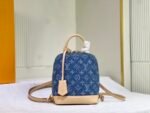 Louis Vuitton Alma Backpack Blue Denim 20Cm - Image 10