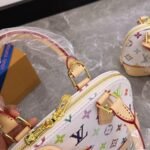 Louis Vuitton X Takashi Murakami Alma BB White Multicolor 24cm M13078 - Image 2