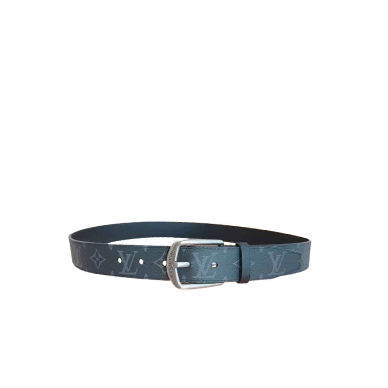 xr:d:DAF4OnkYemU:1423,j:6309964583893963180,t:24031303 Louis Vuitton Belt Monogram Leather Black Silver Hardware 35Mm - Image 1