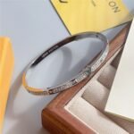 Louis Vuitton Empreinte Bangle White Gold Tone Q95641 - Image 2