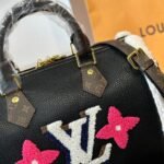Louis Vuitton Monogram Teddy Speedy Bandouliere Black 30cm - Image 4