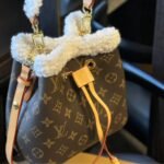 Louis Vuitton NéoNoé BB Bucket Bag Monogram Coated Canvas Shearling 25Cm - Image 4