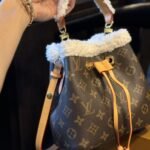 Louis Vuitton NéoNoé BB Bucket Bag Monogram Coated Canvas Shearling 25Cm - Image 5