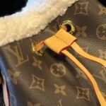 Louis Vuitton NéoNoé BB Bucket Bag Monogram Coated Canvas Shearling 25Cm - Image 6