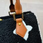 Louis Vuitton Monogram Teddy Speedy Bandouliere Black White 25Cm - Image 4