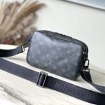 [Super Vip 1:1] Louis Vuitton Alpha Messenger Monogram Eclipse Canvas Black 24Cm M46955 - Image 8