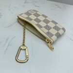 Louis Vuitton Damier Azur Coated Canva Key Pouch 12Cm N62658 - Image 8