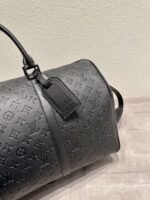 Louis Vuitton Keepall Bandoulière 50 Black M44810 - Image 8