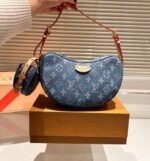 Louis Vuitton Croissant Mm Monogram Denim 25Cm M46856 - Image 3