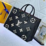 Louis Vuitton Onthego MM Bicolor Monogram Black Beige M45495 35cm - Image 3