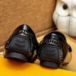 Louis Vuitton Loafer Polish Leather With Butterfly Pattern In Black - Image 8