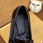 Louis Vuitton Loafer Polish Leather With Butterfly Pattern In Black - Image 7