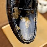 Louis Vuitton Loafer Polish Leather With Butterfly Pattern In Black - Image 6