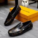 Louis Vuitton Loafer Polish Leather With Butterfly Pattern In Black - Image 4