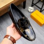 Louis Vuitton Loafer Polish Leather With Butterfly Pattern In Black - Image 3