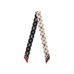 Louis Vuitton Crafty Bi Color Bb Silk Bandeau Black White