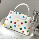 Louis Vuitton X YK Capucines MM 31.5cm White - Image 6