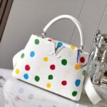 Louis Vuitton X YK Capucines MM 31.5cm White - Image 7
