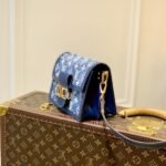 Louis Vuitton Mini Dauphine Denim Blue 20cm - Image 7