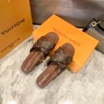 Louis Vuitton Strappy Flat Mule Monogram Brown - Image 7