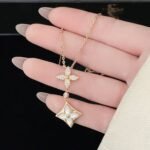 Louis Vuitton Color Blossom Double Star Pendant Q94676 - Image 6