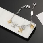 Louis Vuitton Lv Gram Bracelet With Flower Charms White Gold - Image 3