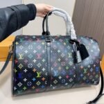 Louis Vuitton X Takashi Murakami  Keepall Bandoulière Black Multicolored 45cm M13745 - Image 5