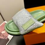 Louis Vuitton Pool Pillow Flat Comfort Mule Sandals Kaki Green 1Acj06 - Image 2