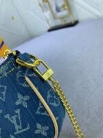 Louis Vuitton Mini Pochette Accessoires Monogram Denim Blue 10Cm M82960 - Image 8