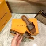 Louis Vuitton Lock It Flat Mule Monogram Brown - Image 5