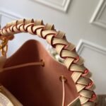 Louis Vuitton Braided Neonoe MM 26cm Peach Cream N40344 - Image 2