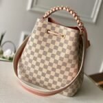 Louis Vuitton Braided Neonoe MM 26cm Peach Cream N40344 - Image 7