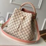 Louis Vuitton Braided Neonoe MM 26cm Peach Cream N40344 - Image 8