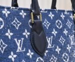 Louis Vuitton Onthego Tote Denim Bag 35Cm M59608 - Image 4