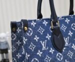 Louis Vuitton Onthego Tote Denim Bag 35Cm M59608 - Image 3