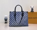 Louis Vuitton Onthego Tote Denim Bag 35Cm M59608 - Image 8