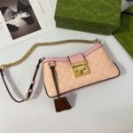 Gucci Padlock Small Shoulder Bag GG Pink 27 cm 811705 FAD3R 6244 - Image 9