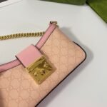 Gucci Padlock Small Shoulder Bag GG Pink 27 cm 811705 FAD3R 6244 - Image 7