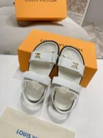 Louis Vuitton Lv Sunset Flat Comfort Sandals White 1Abw7Q - Image 6