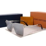 Louis Vuitton Cyclone Metal Sunglasses Silver Hardware In Silver - Image 3
