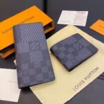 Louis Vuitton Brazza Wallet Gray Damier Graphite 19Cm - Image 2