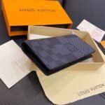 Louis Vuitton Brazza Wallet Gray Damier Graphite 19Cm - Image 4
