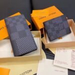 Louis Vuitton Brazza Wallet Gray Damier Graphite 19Cm - Image 5