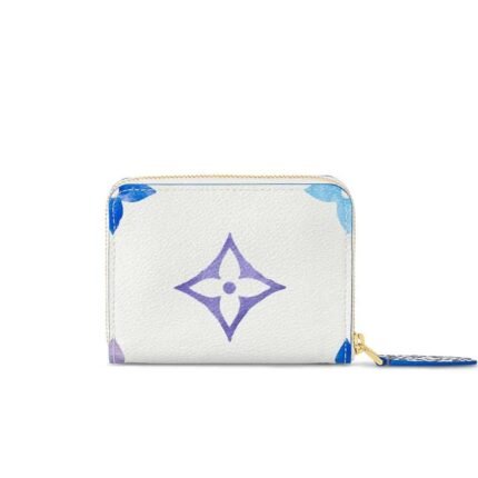 Louis Vuitton Zippy Coin Purse Blue 12Cm M82417