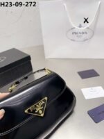 Prada Brushed Leather Bag Black 27Cm 1Bd344Vhtozo6F0632 - Image 5